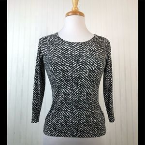 Escada Women's Multicolor Stretch Knit Top Sz S